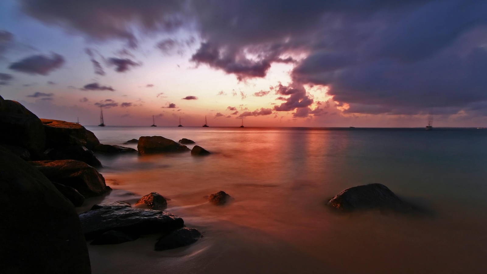 Кровавое море обои