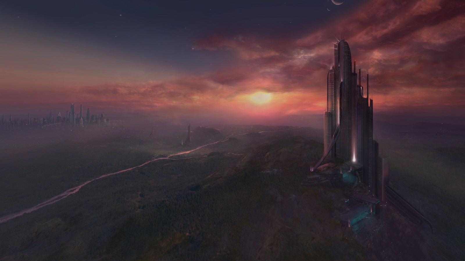 Города будущего обои