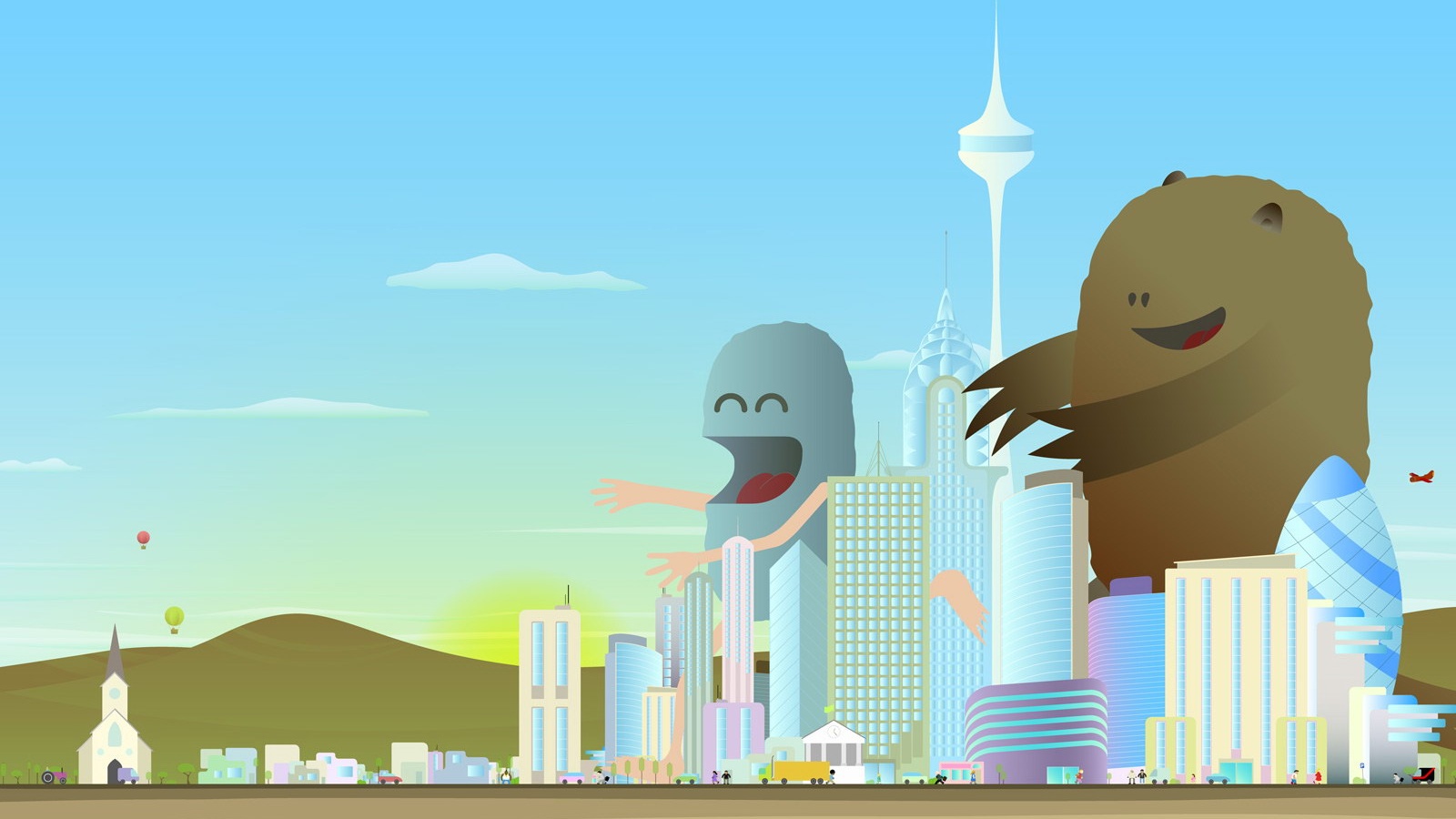 Няшные монстры обои