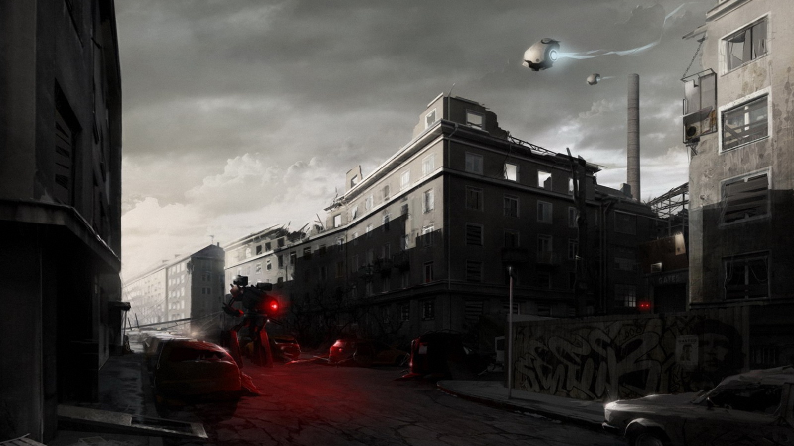 Инопланетяне в трущобах обои