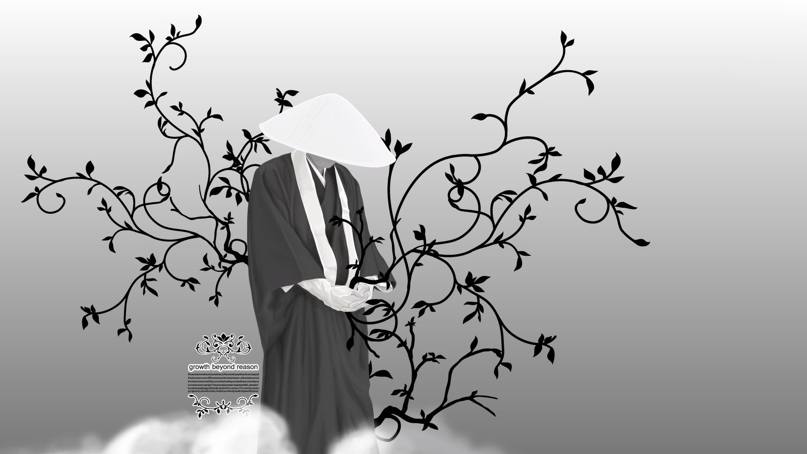 Молящийся монах обои