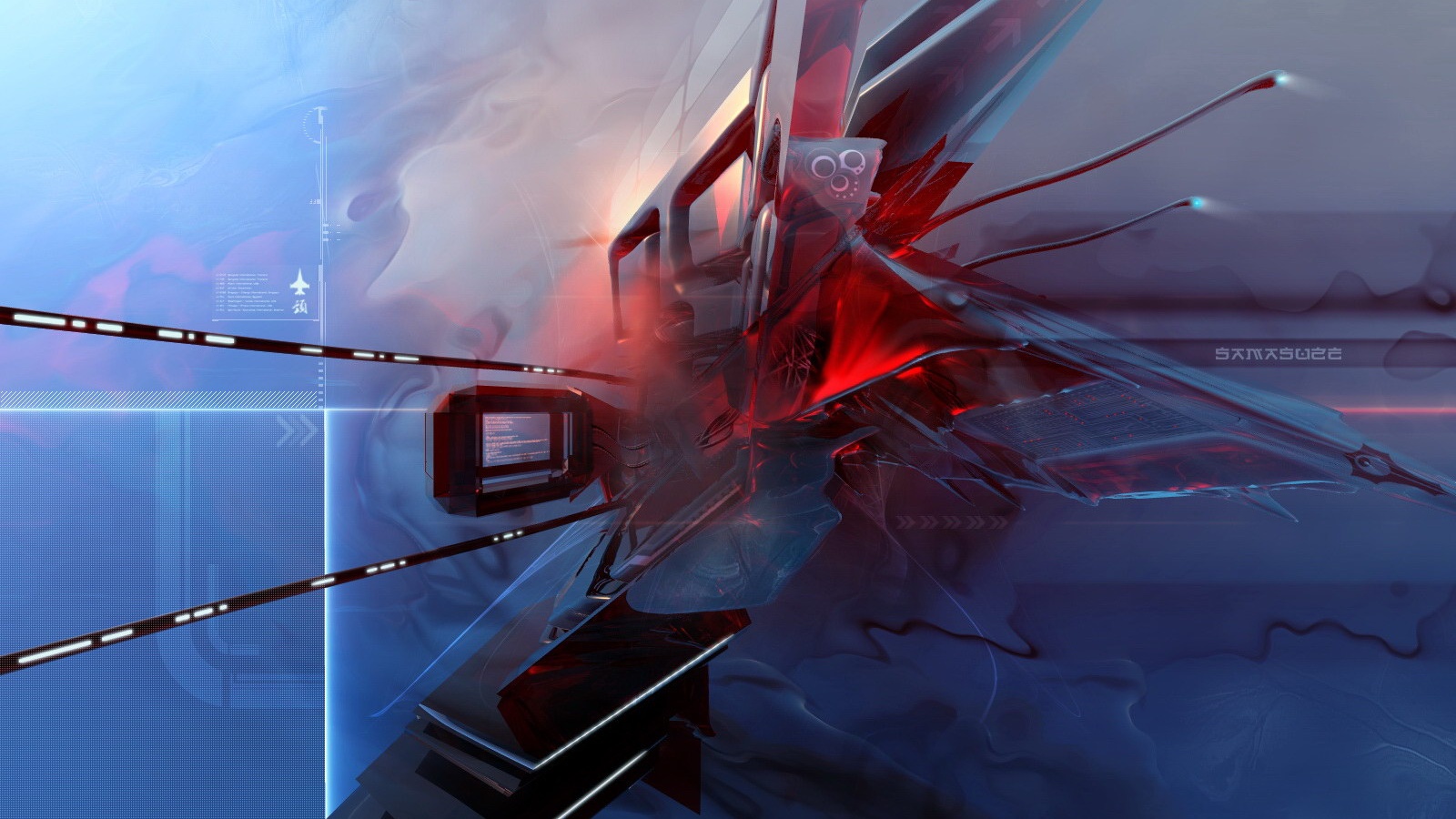 Технологичная абстракция обои