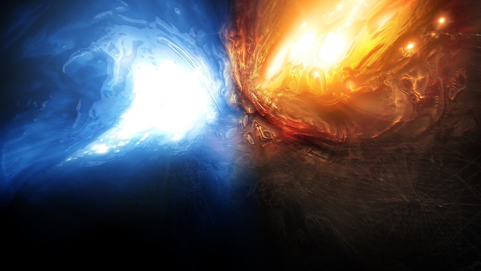 Огонь против льда обои