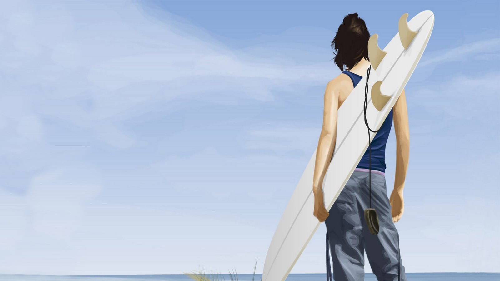 В ожидании волны обои