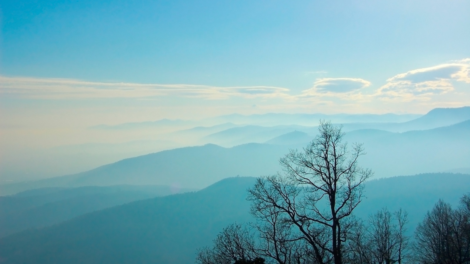 Голубые горы обои