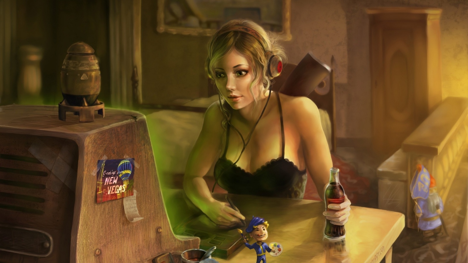 Девушка Одинокий странник обои