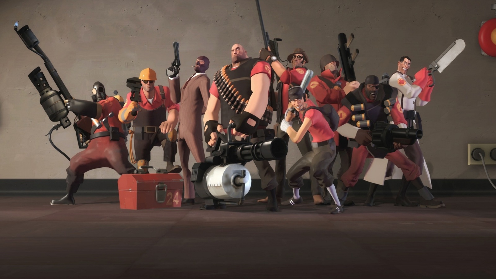 Герои игры Team Fortress 2 обои
