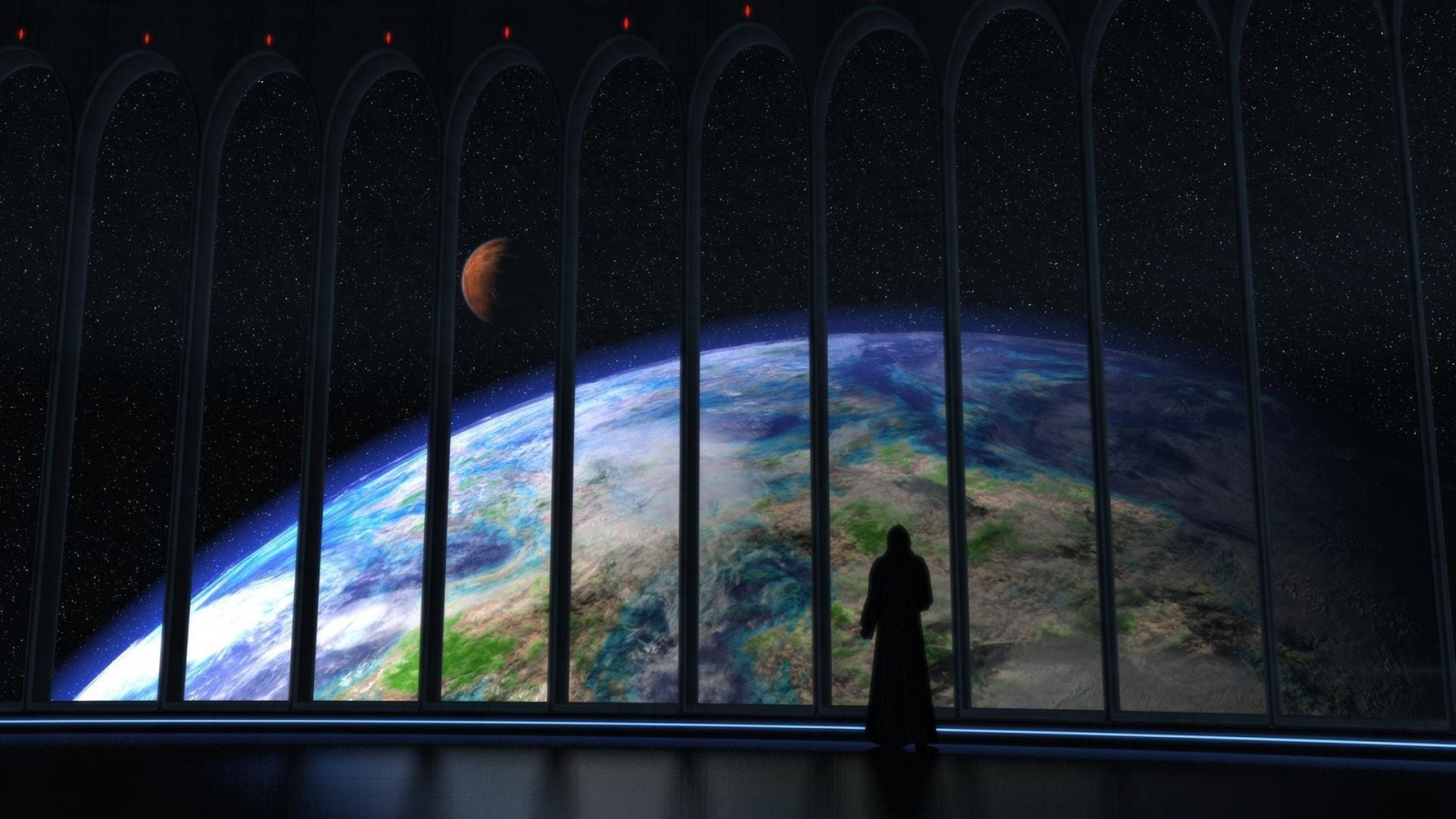 Вид на планету обои