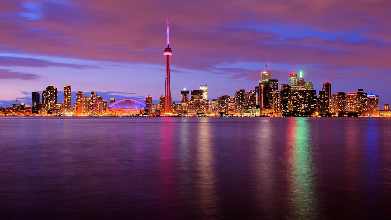 Ночной Торонто обои