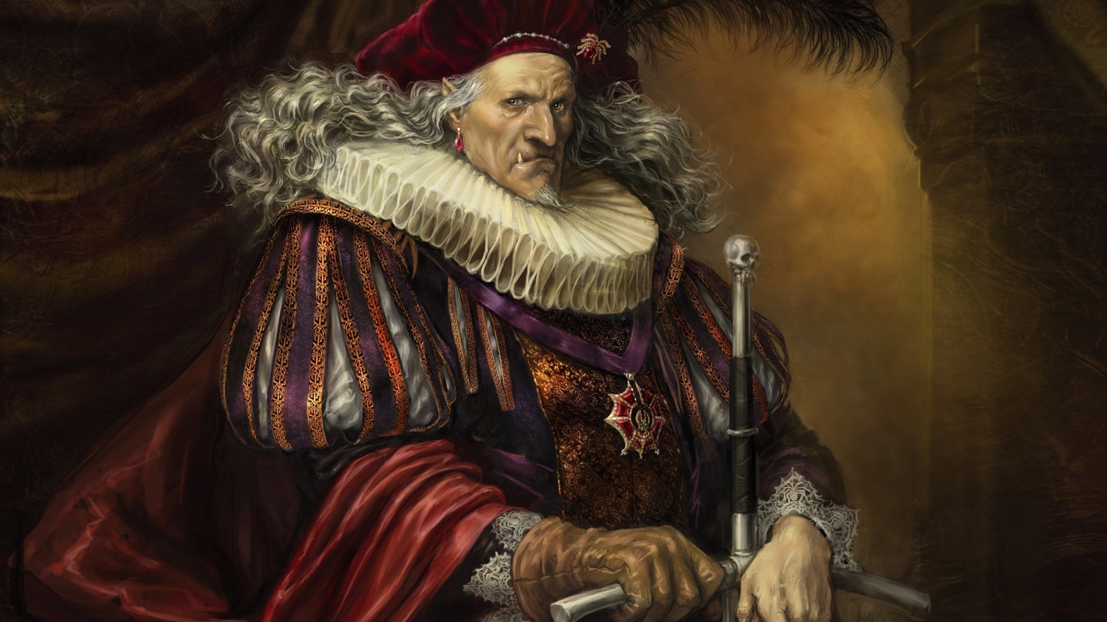 Портрет вампира обои