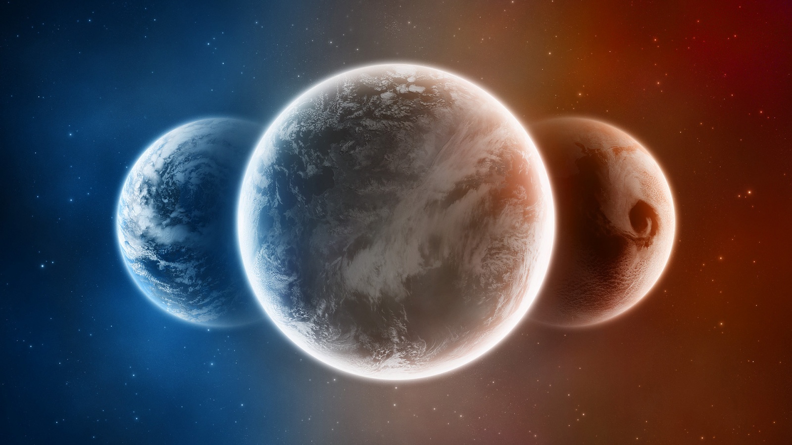 Три планеты обои