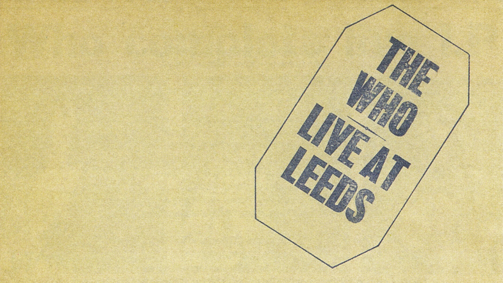 The who live at leeds обои