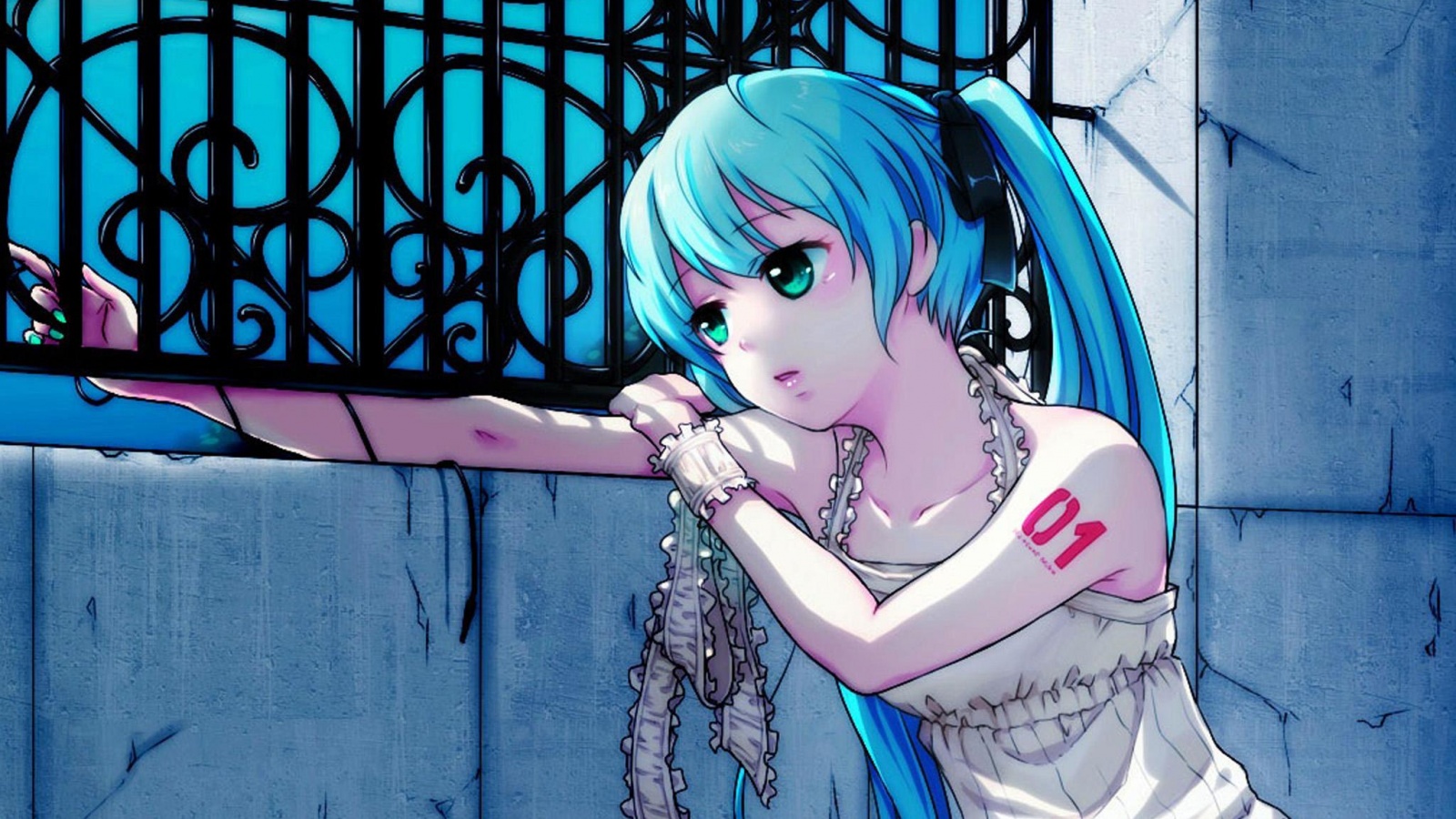 Девушка грустит обои