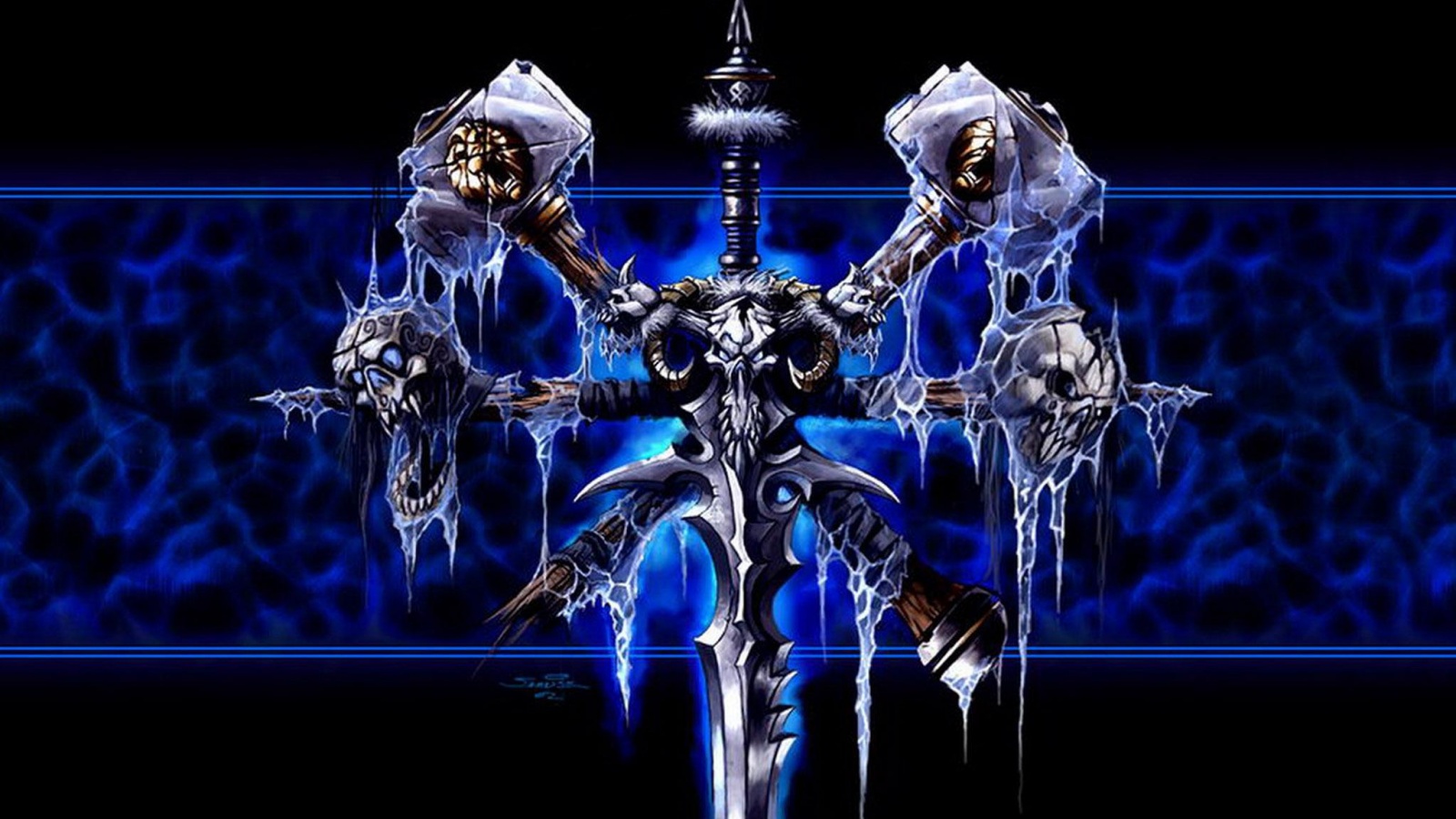 Логотип WarCraft Frothen Throne обои