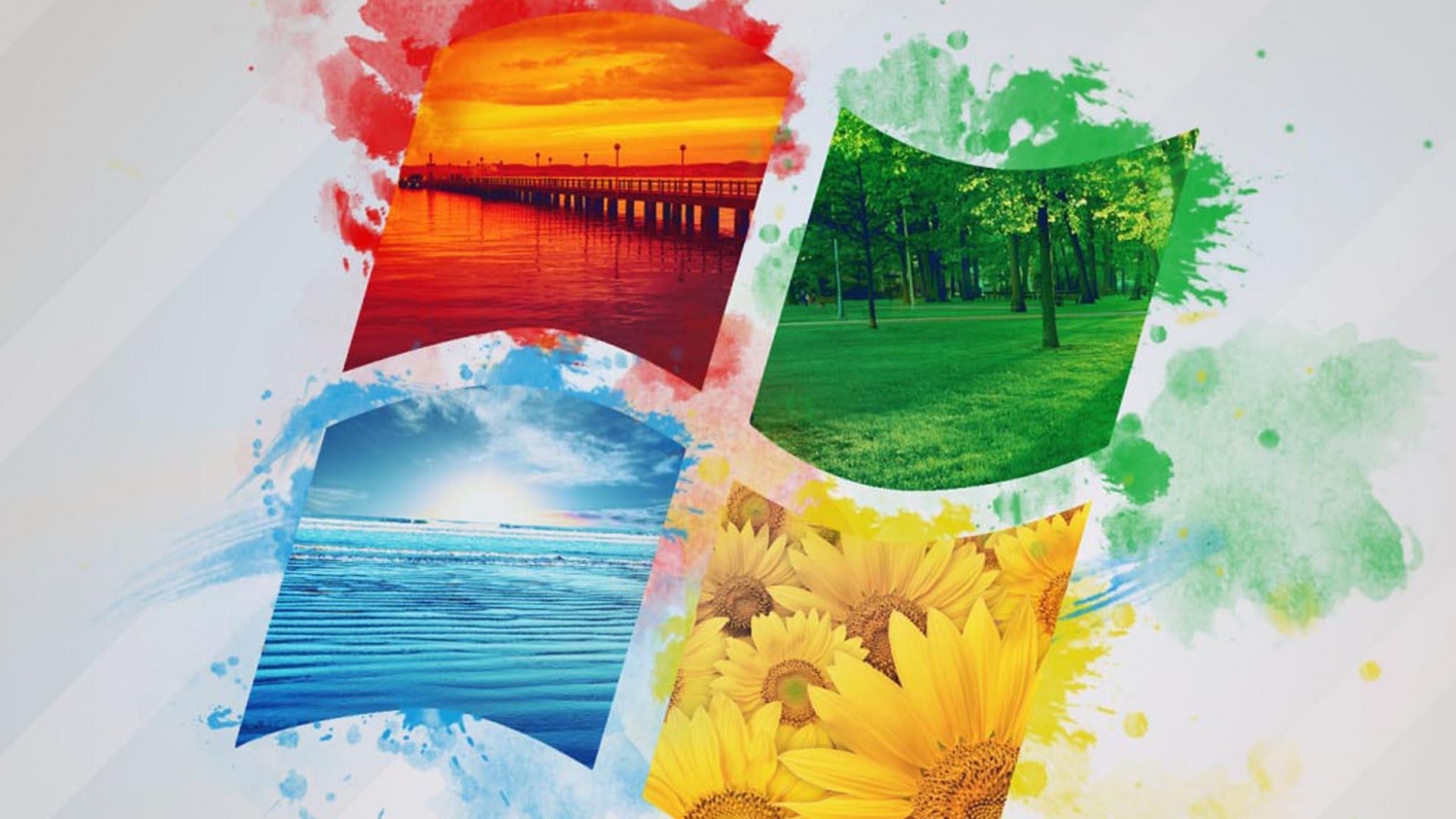 Логотип Winfdows bз фотографий природы обои