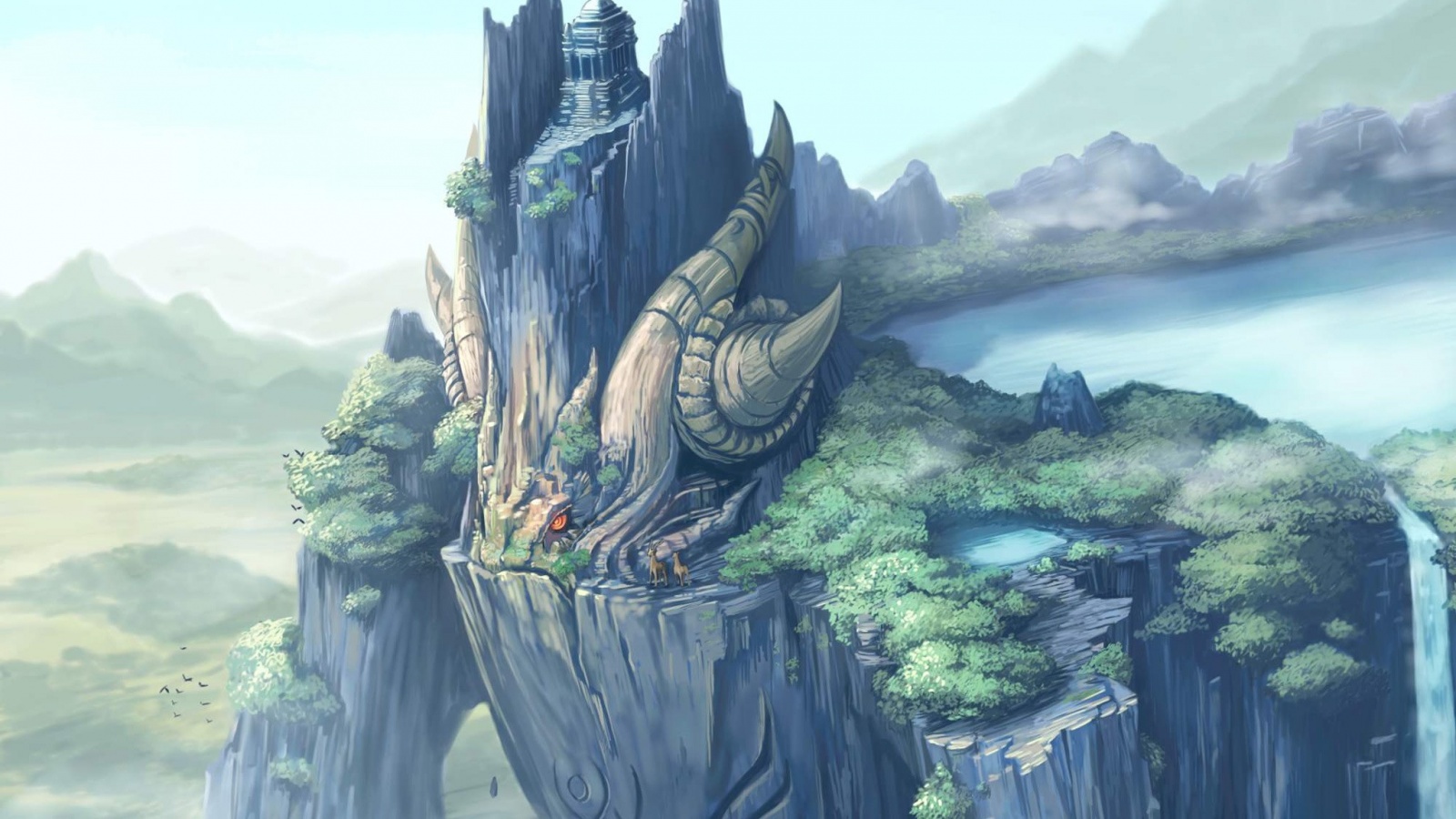 Храм на живой скале обои