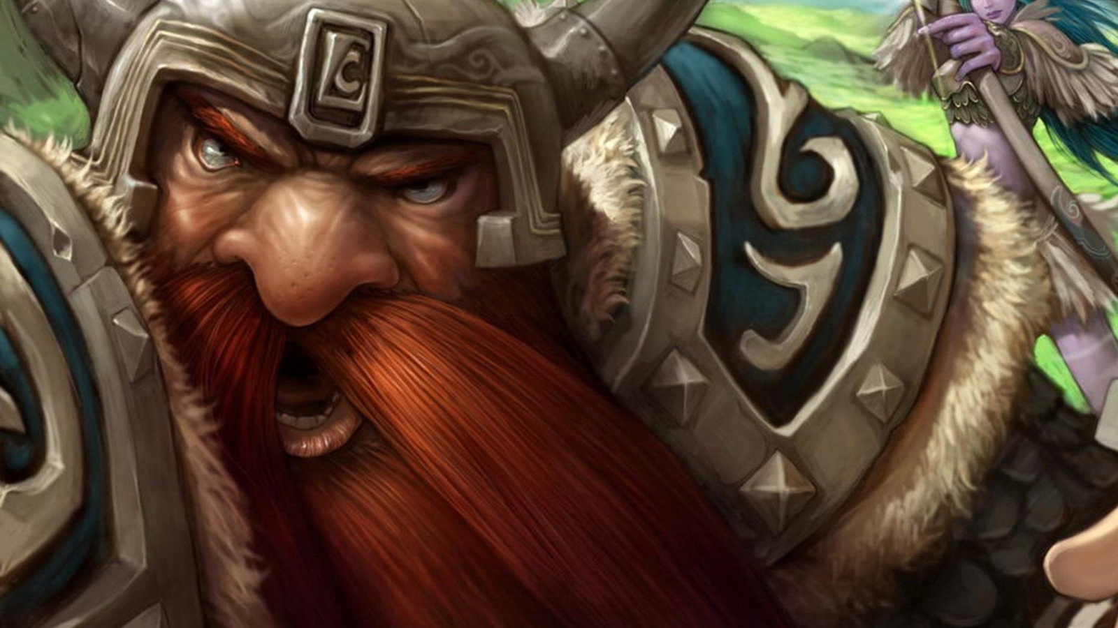 Гном убегающий от ночной эльфийки обои