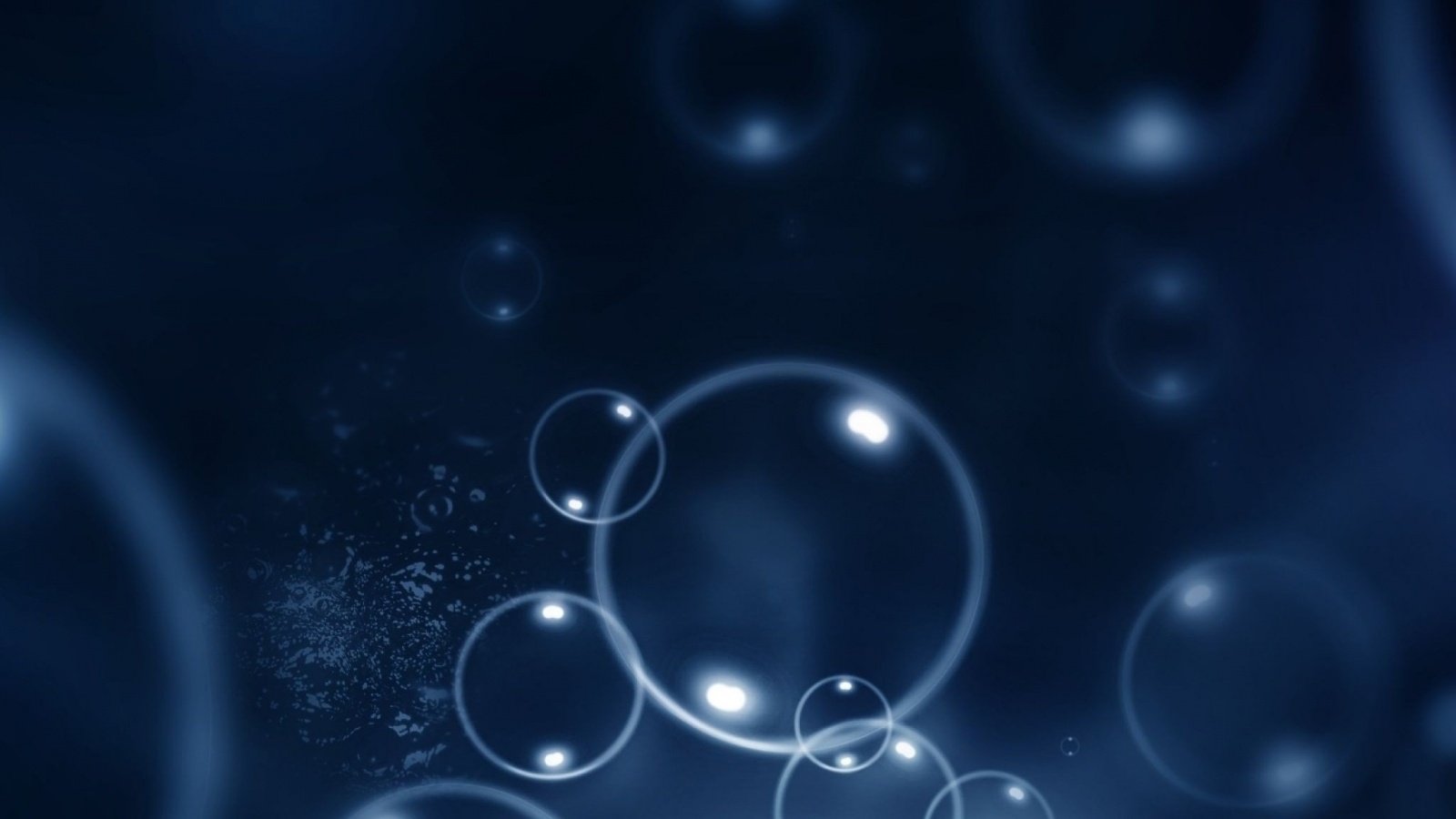 Пузыри в темной воде обои