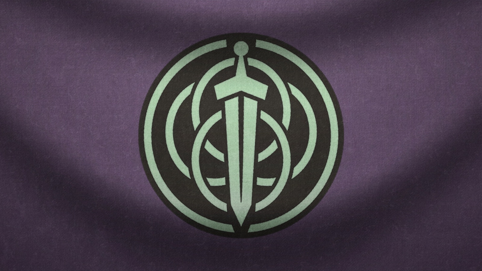 Меч на фоне колец обои