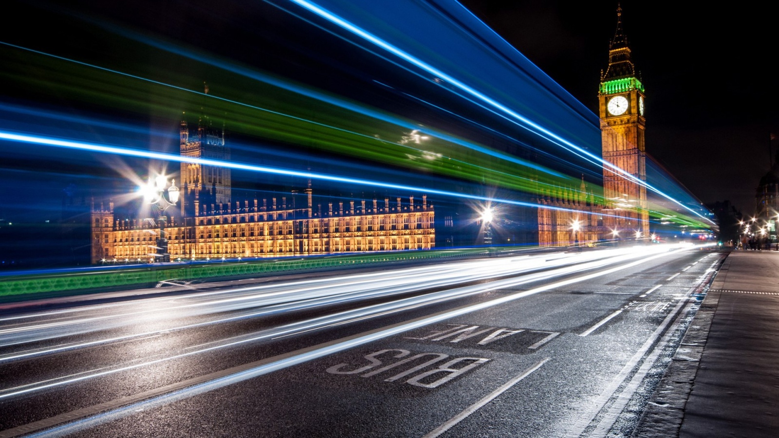 Ночной лондон обои