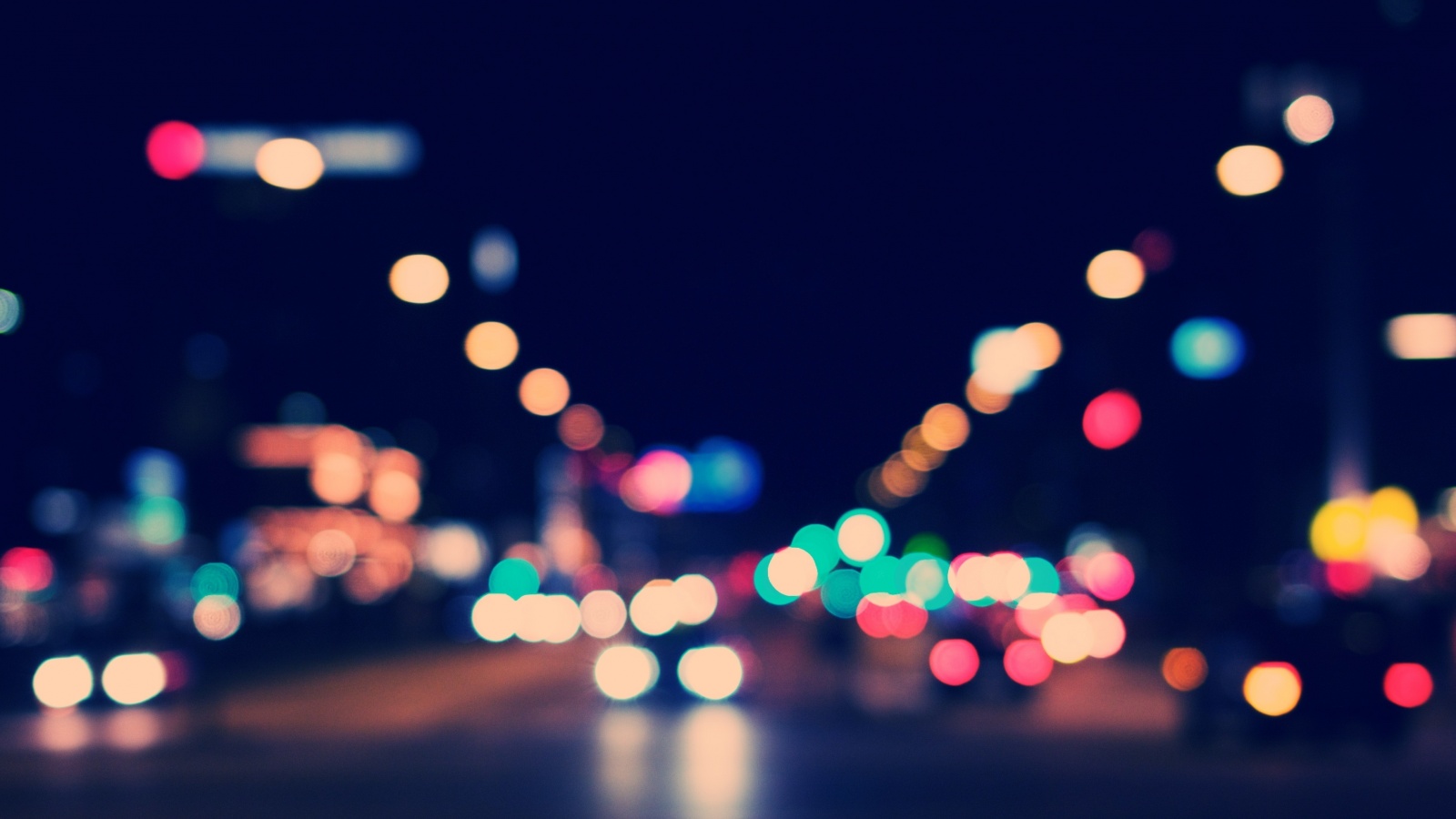 Ночная улица обои