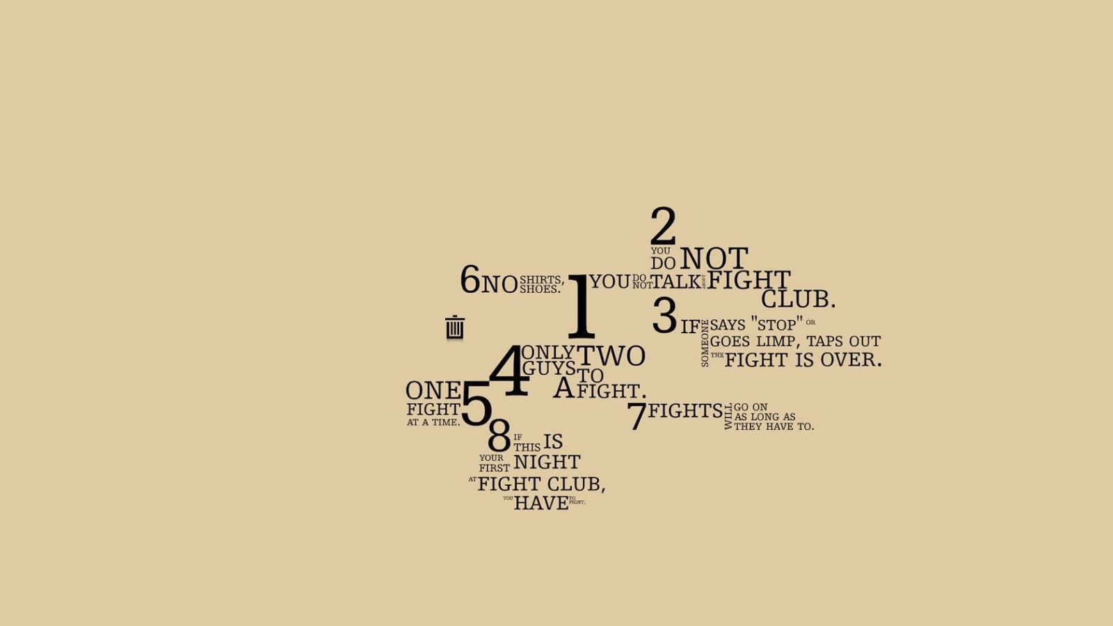 Правила бойцовского клуба обои
