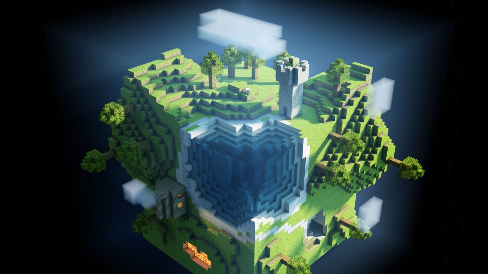 Планета Майнкрафт обои